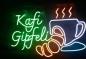 Preview: Kafi Gipfeli Neon Led Werbeleuchte für ihr Restaurant, Fastfoodladen!